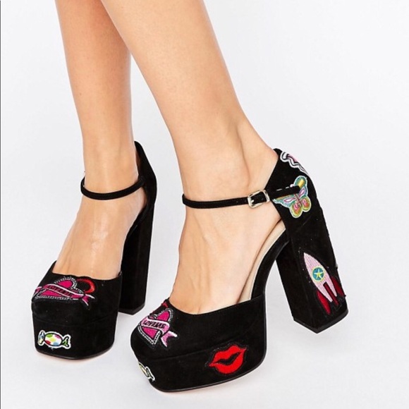 asos parachute platform heels
